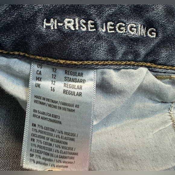 American Eagle High Rise Jegging Women’s Size 12 - Picture 6 of 6